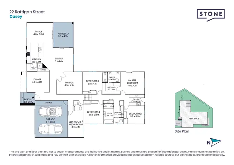 Floorplan of Homely house listing, 22 Rattigan Street, Casey ACT 2913