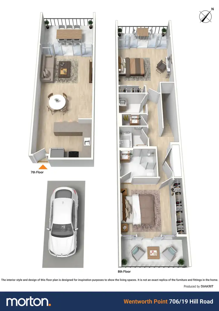 Floorplan of Homely apartment listing, 706/19 Hill Road, Wentworth Point NSW 2127