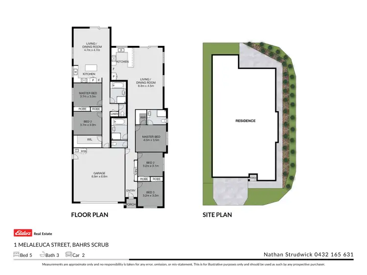 Floorplan of Homely house listing, 1 Melaleuca Way, Bahrs Scrub QLD 4207