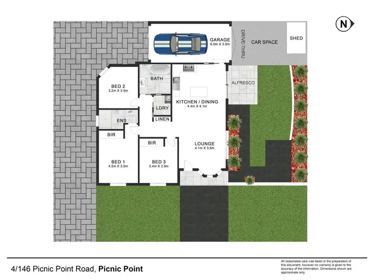 Floorplan of Homely villa listing, 4/146 Picnic Point Road, Picnic Point NSW 2213