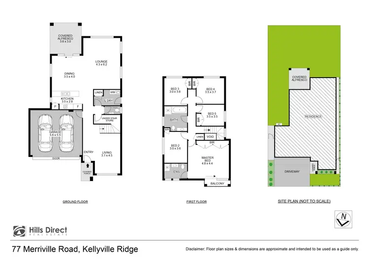 Floorplan of Homely house listing, 77 Merriville Road, Kellyville Ridge NSW 2155