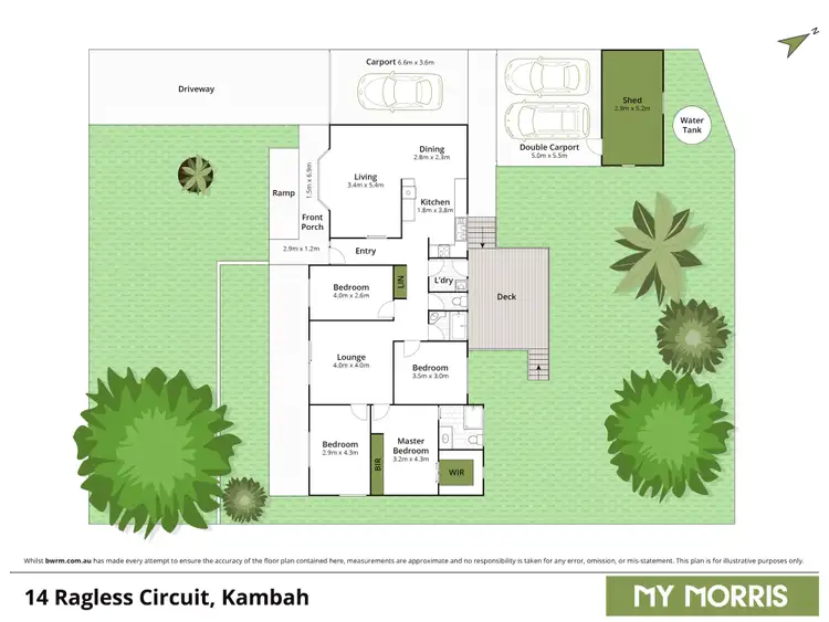 Floorplan of Homely house listing, 14 Ragless Circuit, Kambah ACT 2902