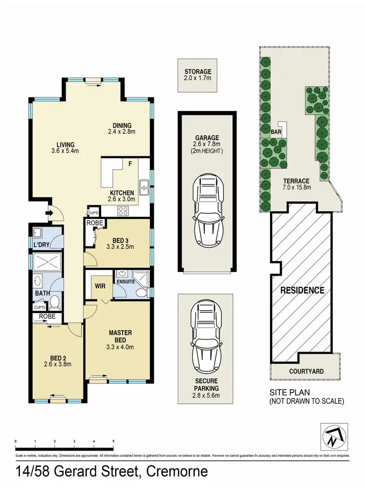 Floorplan of Homely townhouse listing, 14/58-62 Gerard Street, Cremorne NSW 2090