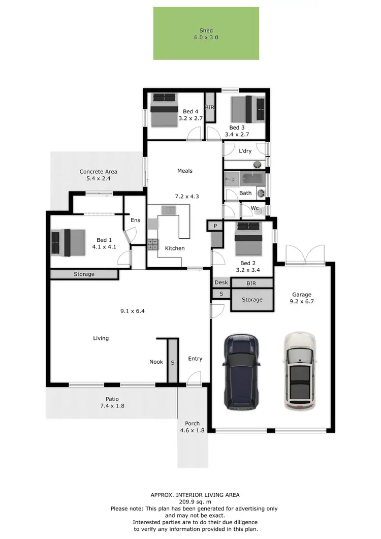 Floorplan of Homely house listing, 5 Gardner Street, Wodonga VIC 3690
