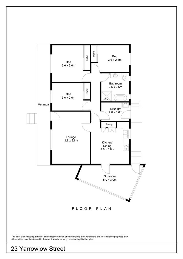 Floorplan of Homely house listing, 23 Yarrowlow Street, Goulburn NSW 2580