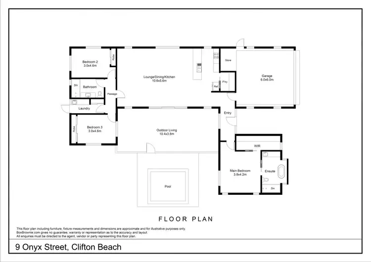 Floorplan of Homely house listing, 9 Onyx Street, Clifton Beach QLD 4879