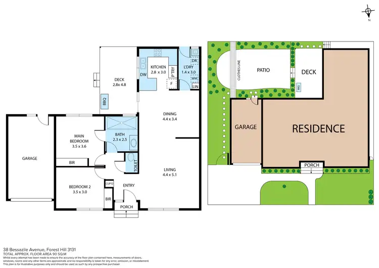 Floorplan of Homely house listing, 38 Bessazile Avenue, Forest Hill VIC 3131