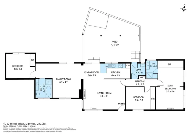 Floorplan of Homely house listing, 49 Glenvale Road, Donvale VIC 3111