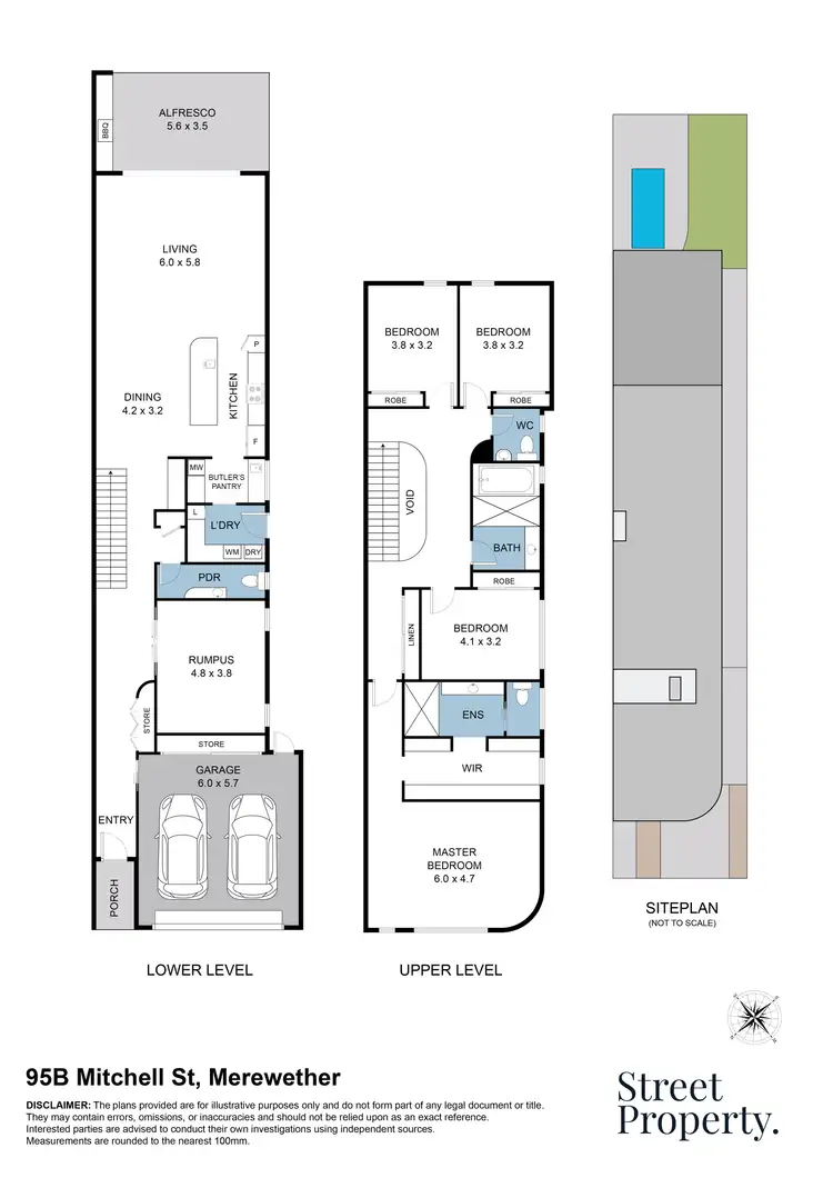 Floorplan of Homely house listing, 95b Mitchell Street, Merewether NSW 2291