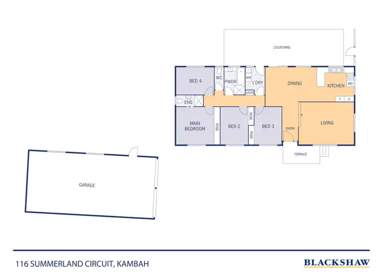 Floorplan of Homely house listing, 116 Summerland Circuit, Kambah ACT 2902