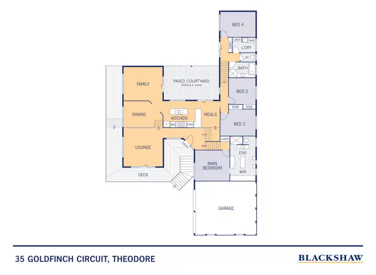 Floorplan of Homely house listing, 35 Goldfinch Circuit, Theodore ACT 2905