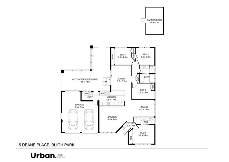 Floorplan of Homely house listing, 5 Deane Place, Bligh Park NSW 2756