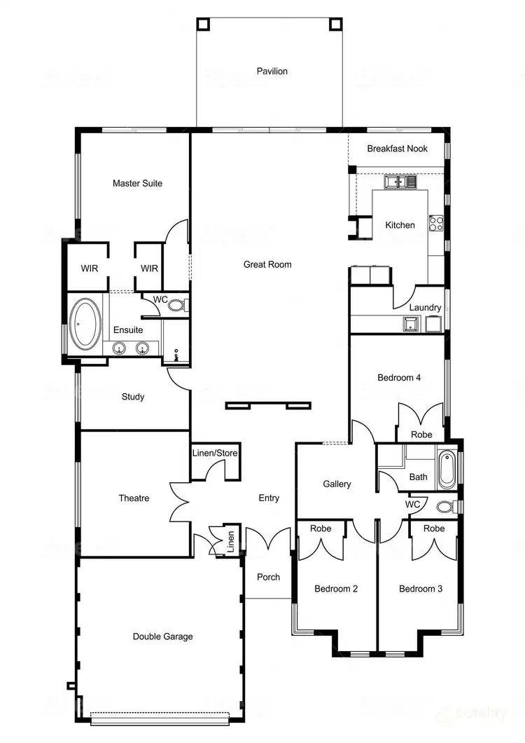 Floorplan of Homely house listing, 30 Nicolay Approach, Dalyellup WA 6230