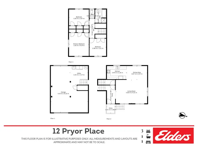 Floorplan of Homely house listing, 12 Pryor Place, Emerald QLD 4720