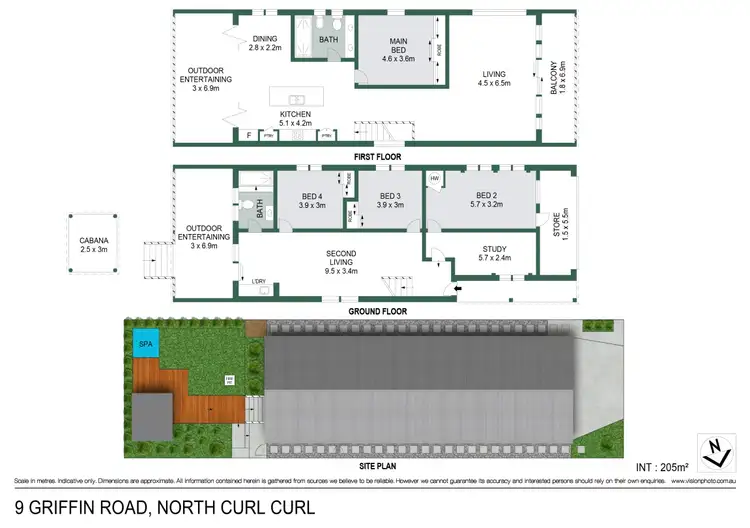 Floorplan of Homely house listing, 9 Griffin Road, North Curl Curl NSW 2099