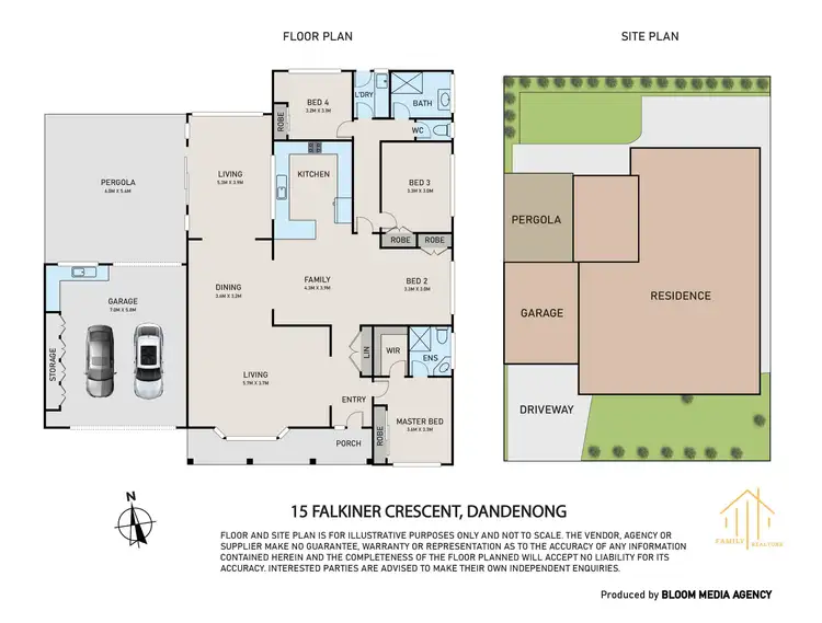Floorplan of Homely house listing, 15 Falkiner Crescent, Dandenong VIC 3175