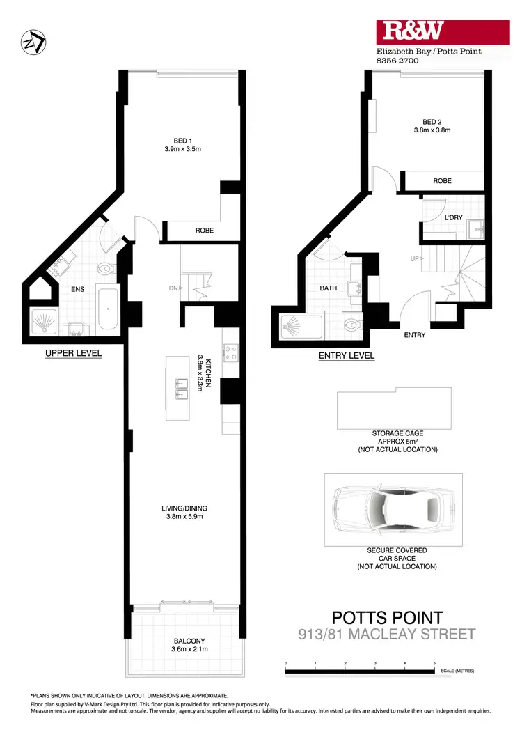 Floorplan of Homely apartment listing, 913/81 Macleay Street, Potts Point NSW 2011