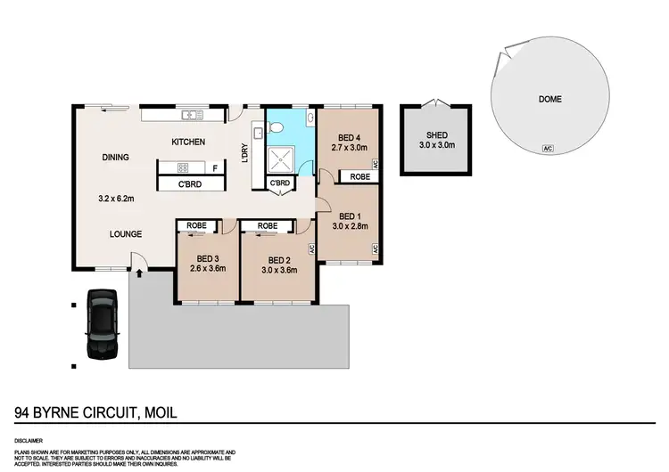 Floorplan of Homely house listing, 94 Byrne Circuit, Moil NT 810
