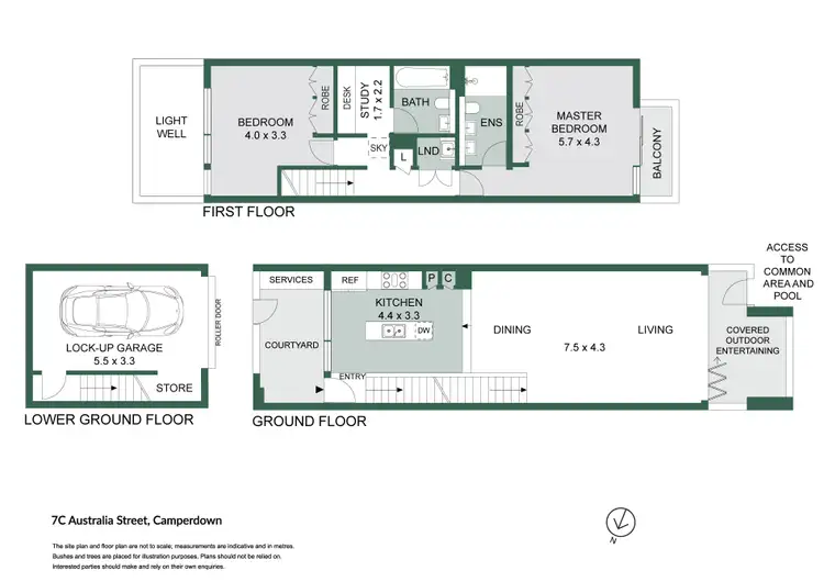 Floorplan of Homely townhouse listing, 7C Australia Street, Camperdown NSW 2050