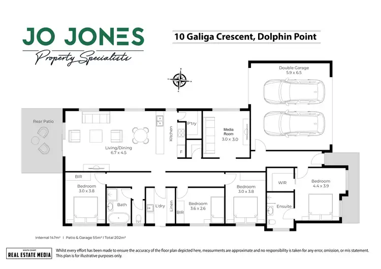 Floorplan of Homely house listing, 10 Galiga Crescent, Dolphin Point NSW 2539