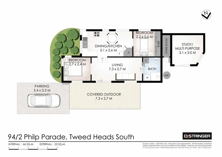 Floorplan of Homely house listing, 94/2 Philp Parade, Tweed Heads South NSW 2486