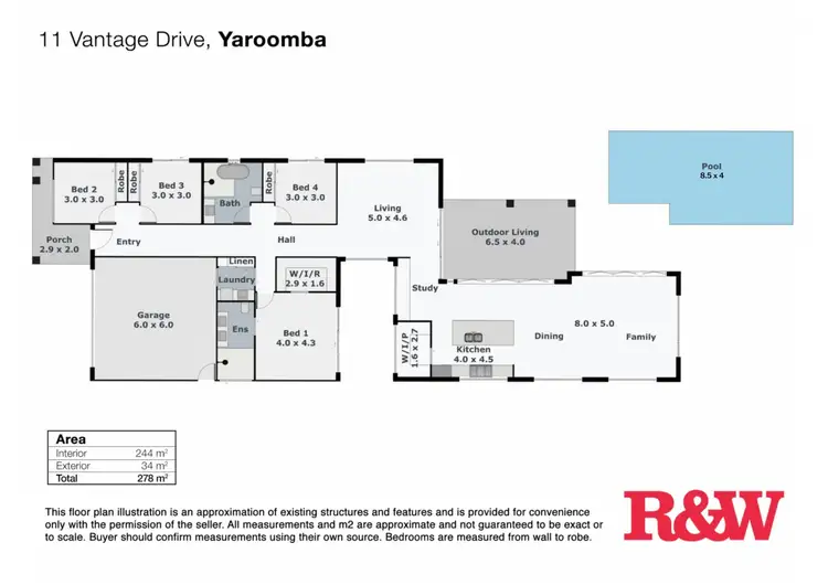 Floorplan of Homely house listing, 11 Vantage Drive, Yaroomba QLD 4573