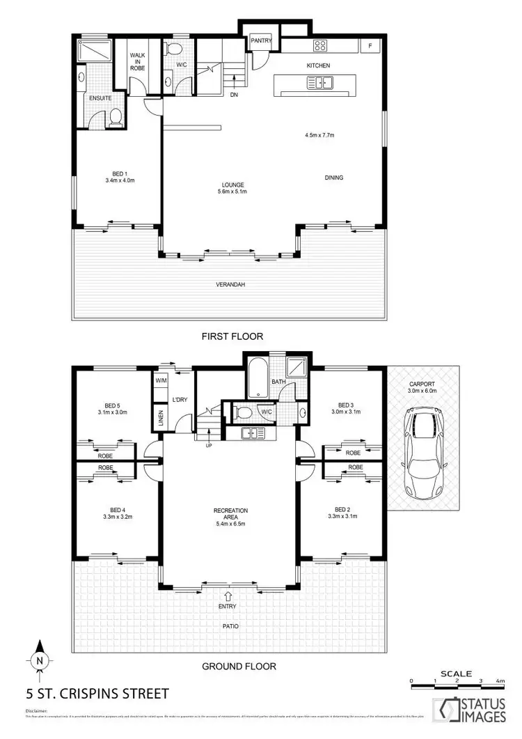 Floorplan of Homely house listing, 5 St Crispin Street, Clifton Beach QLD 4879