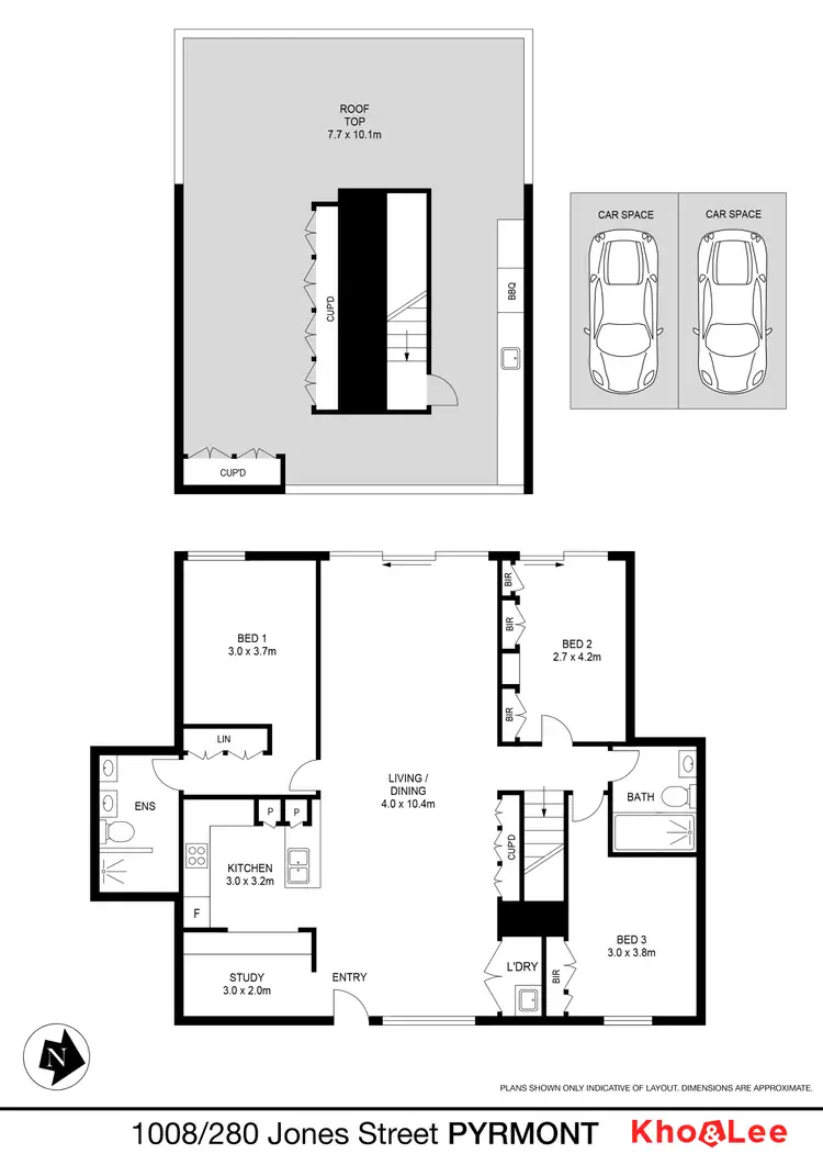 Floorplan of Homely apartment listing, 1008/280 Jones Street, Pyrmont NSW 2009