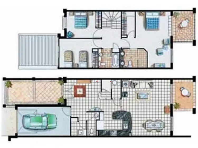 Floorplan of Homely townhouse listing, 8878 Magnolia Drive East, Hope Island QLD 4212