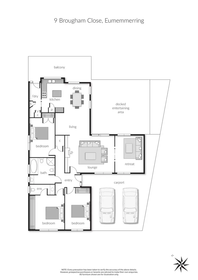 Floorplan of Homely house listing, 9 Brougham Close, Eumemmerring VIC 3177