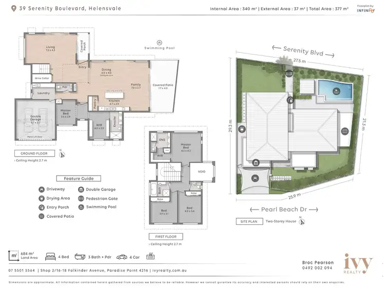 Floorplan of Homely house listing, 39 Serenity Boulevard, Helensvale QLD 4212