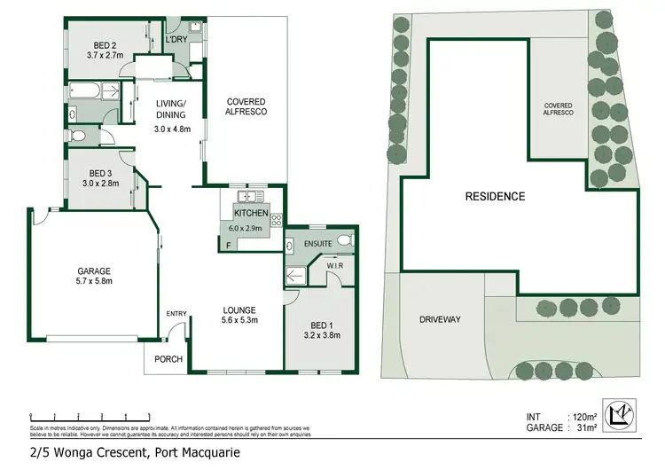 Floorplan of Homely house listing, 2/5 Wonga Crescent, Port Macquarie NSW 2444
