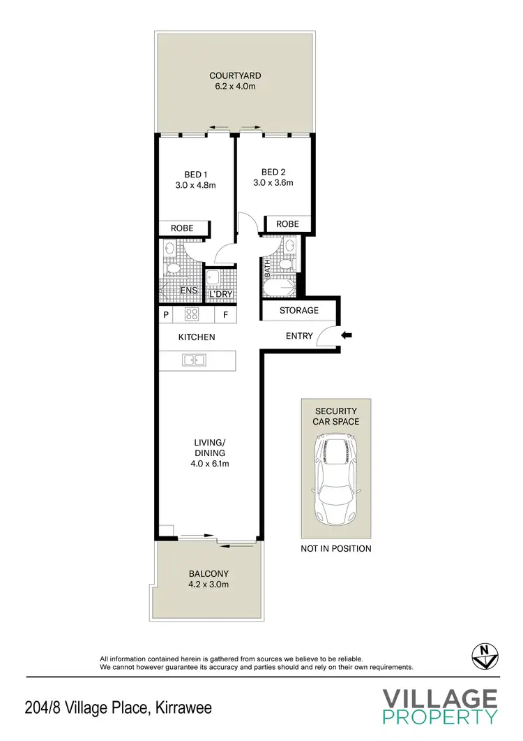 Floorplan of Homely apartment listing, 204/8 Village Place, Kirrawee NSW 2232