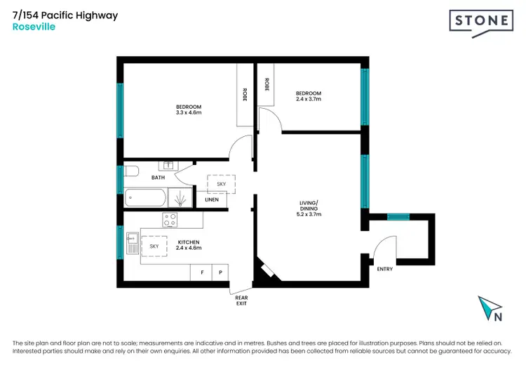 Floorplan of Homely apartment listing, 7/154 Pacific Highway, Roseville NSW 2069