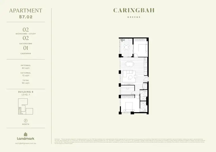 Floorplan of Homely apartment listing, D702/105 Willarong Road, Caringbah NSW 2229