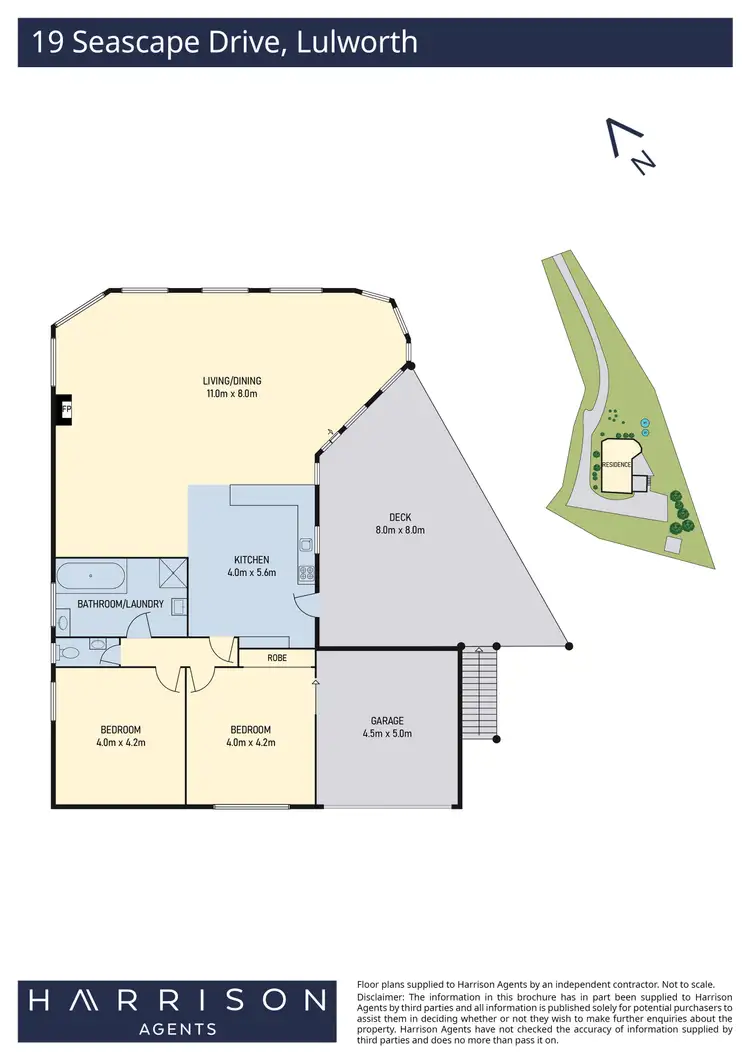 Floorplan of Homely house listing, 19 Seascape Drive, Lulworth TAS 7252