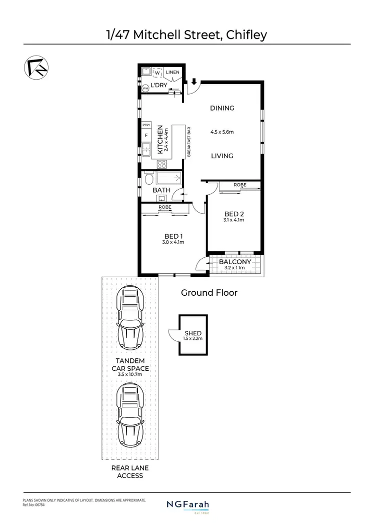 Floorplan of Homely apartment listing, 1/47 Mitchell Street, Chifley NSW 2036