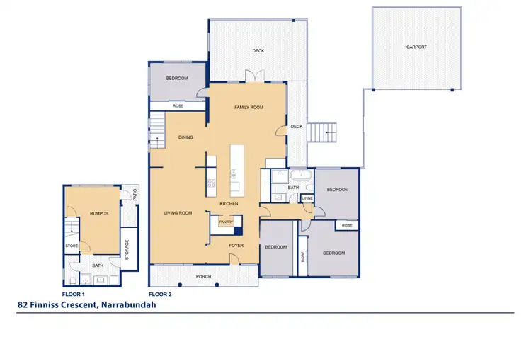 Floorplan of Homely house listing, 82 Finniss Crescent, Narrabundah ACT 2604