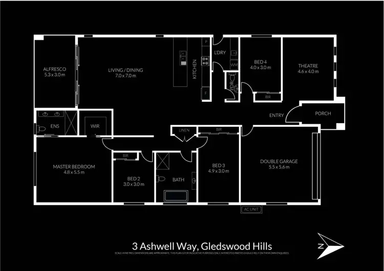 Floorplan of Homely house listing, 3 Ashwell Way, Gledswood Hills NSW 2557