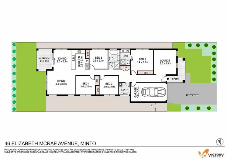 Floorplan of Homely house listing, 46 Elizabeth, Mcrae Avenue, Minto NSW 2566