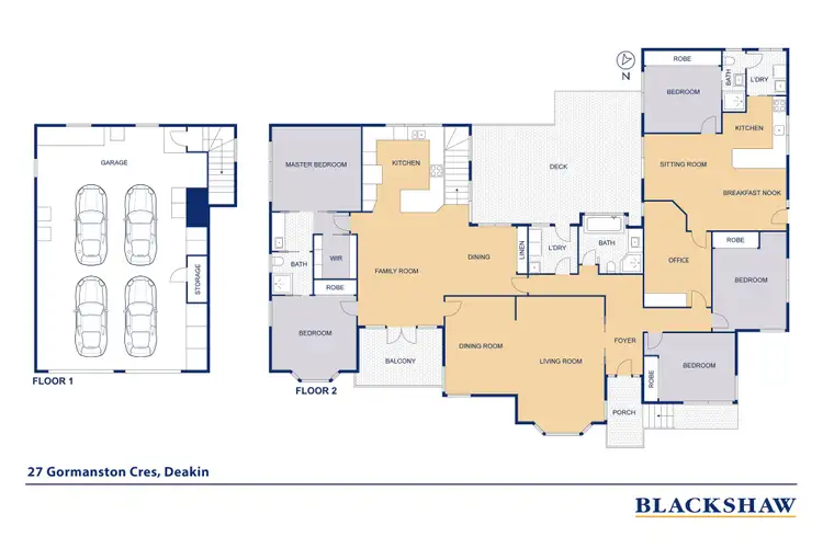 Floorplan of Homely house listing, 27 Gormanston Crescent, Deakin ACT 2600