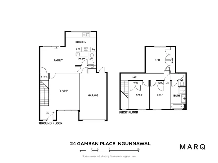 Floorplan of Homely townhouse listing, 24 Gamban Square, Ngunnawal ACT 2913
