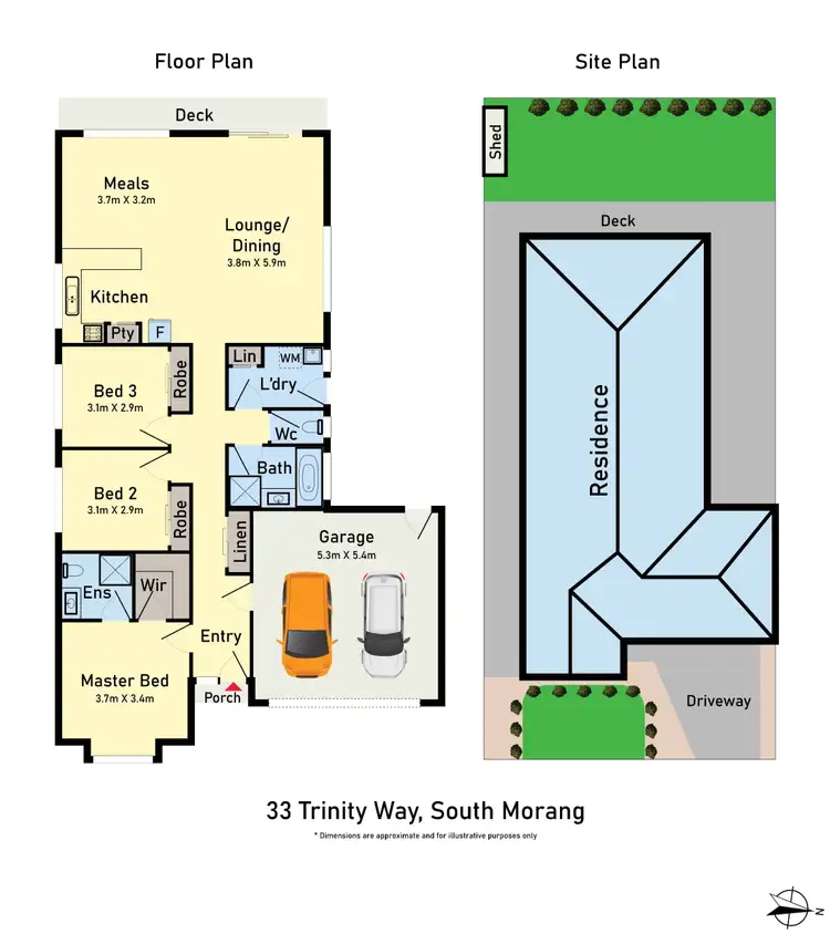 Floorplan of Homely house listing, 33 Trinity Way, South Morang VIC 3752