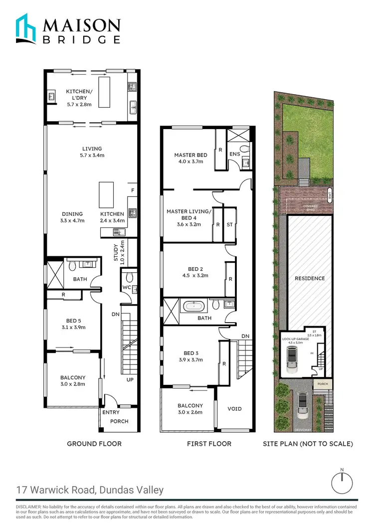 Floorplan of Homely semi-detached listing, 17 Warwick Road, Dundas Valley NSW 2117