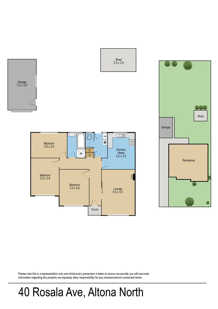Floorplan of Homely house listing, 40 Rosala Avenue, Altona North VIC 3025