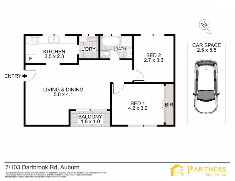 Floorplan of Homely unit listing, 7/103 Dartbrook Road, Auburn NSW 2144