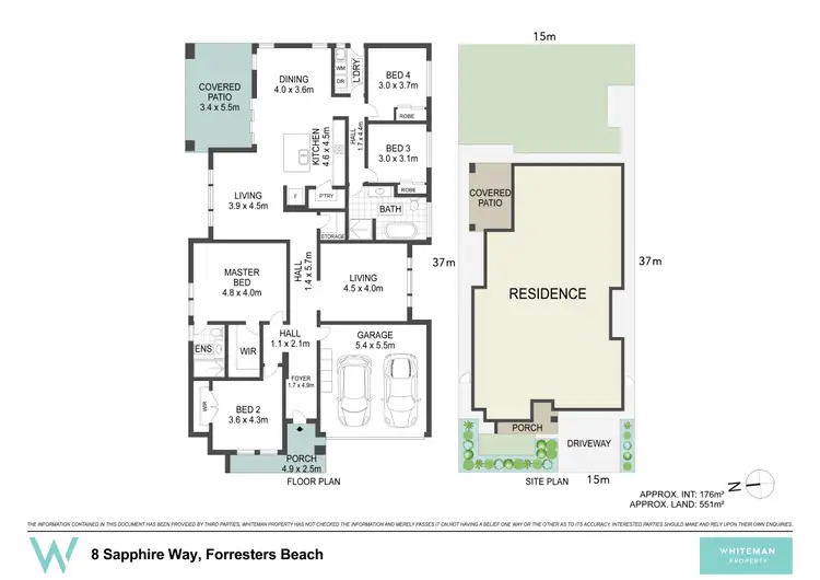 Floorplan of Homely house listing, 8 Sapphire Way, Forresters Beach NSW 2260