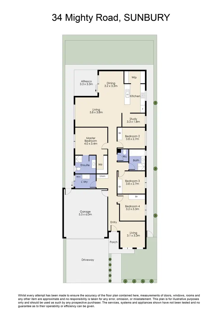 Floorplan of Homely house listing, 34 Mighty Road, Sunbury VIC 3429