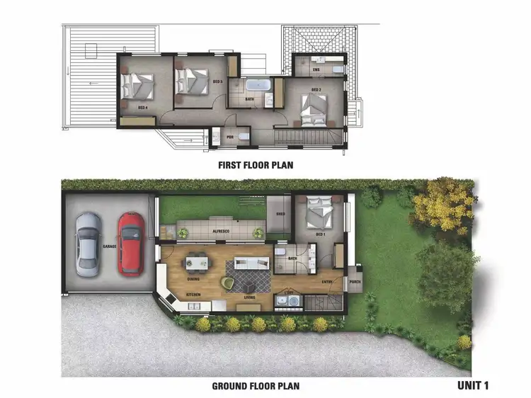 Floorplan of Homely townhouse listing, 1,3,4/23 Bevan Avenue, Clayton South VIC 3169