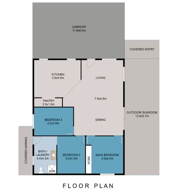 Floorplan of Homely rural property listing, 274 Kunapipi Road, Bloomsbury QLD 4799